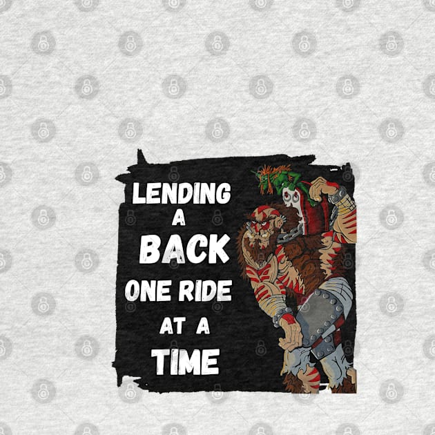 Lending a back one ride at a time by Darin Pound